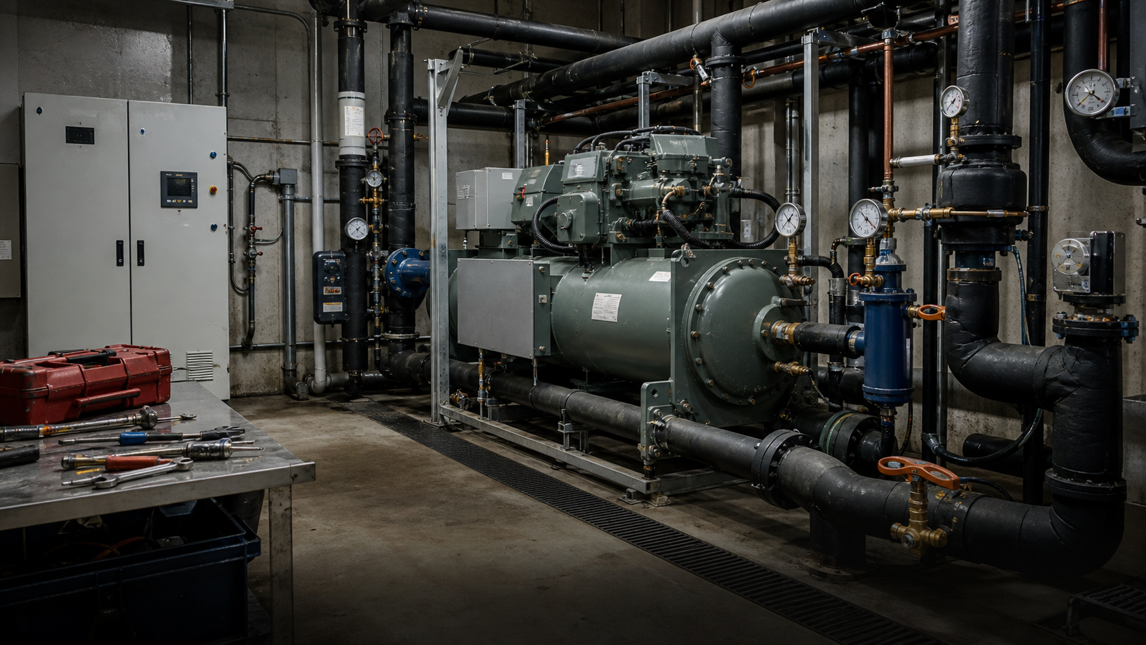 Mantenimiento preventivo en instalación industrial de refrigeración